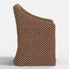 Silla de comedor con reposabrazos inclinados y funda desenfundable – Mezcla de poliéster y algodón, estructura de madera de caucho