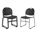 Estantería modular moderna apilable de 2 cubos de 23.7" – MDF, antivuelco, 34 kg de capacidad