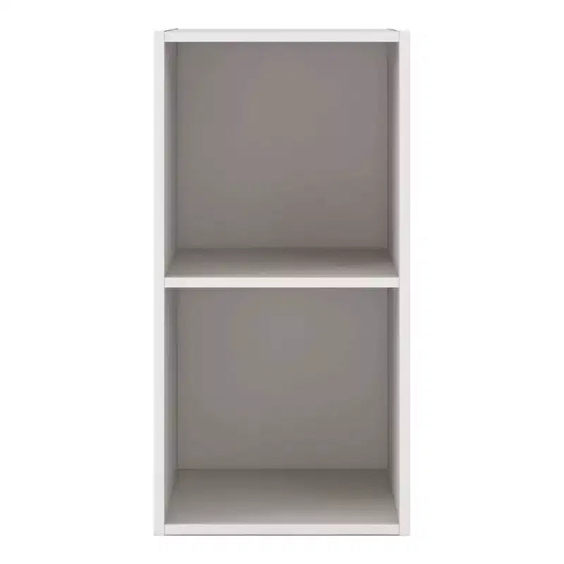 Mesa de centro geométrica de 2 niveles con estantes de almacenamiento – Moderna, impermeable, antideslizante