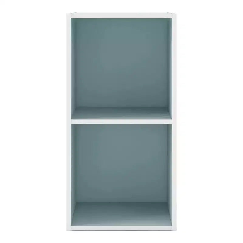 Mesa de centro geométrica de 2 niveles con estantes de almacenamiento – Moderna, impermeable, antideslizante
