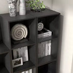 Mesa de centro geométrica de 2 niveles con estantes de almacenamiento – Moderna, impermeable, antideslizante