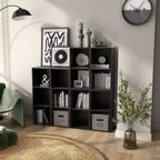 Mesa de centro geométrica de 2 niveles con estantes de almacenamiento – Moderna, impermeable, antideslizante