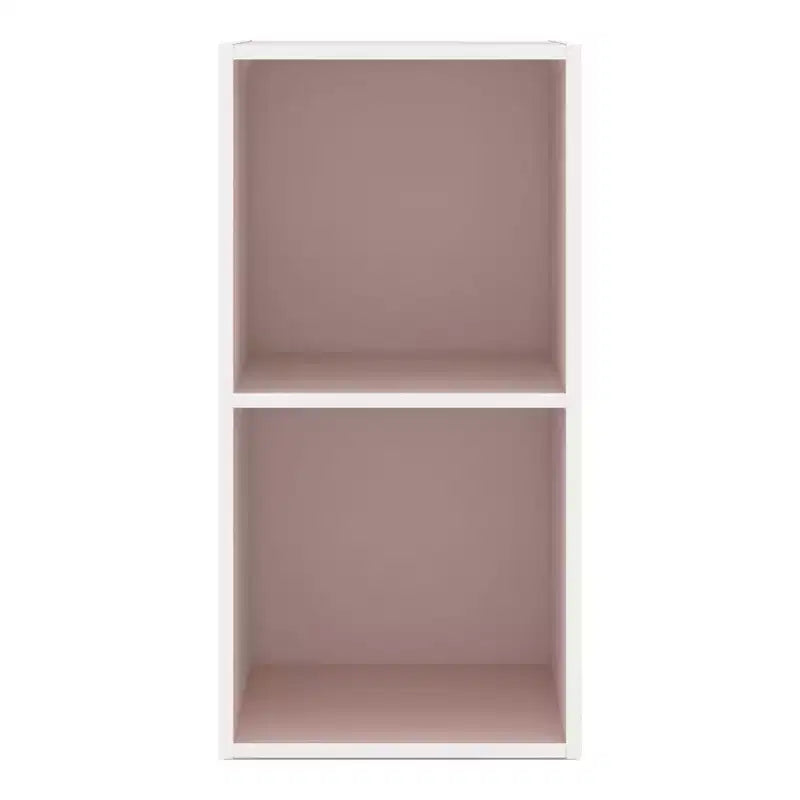 Mesa de centro geométrica de 2 niveles con estantes de almacenamiento – Moderna, impermeable, antideslizante