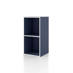 24/7 Shop At Home 23.7" Silkpath Modern 2 Cube Stackable and Modular Bookcase