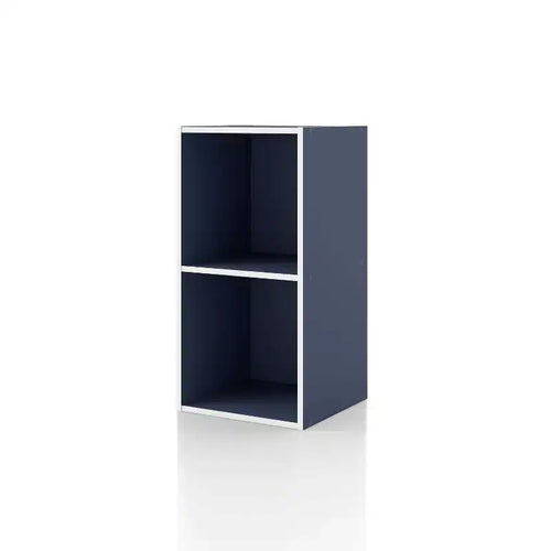 24/7 Shop At Home 23.7" Silkpath Modern 2 Cube Stackable and Modular Bookcase